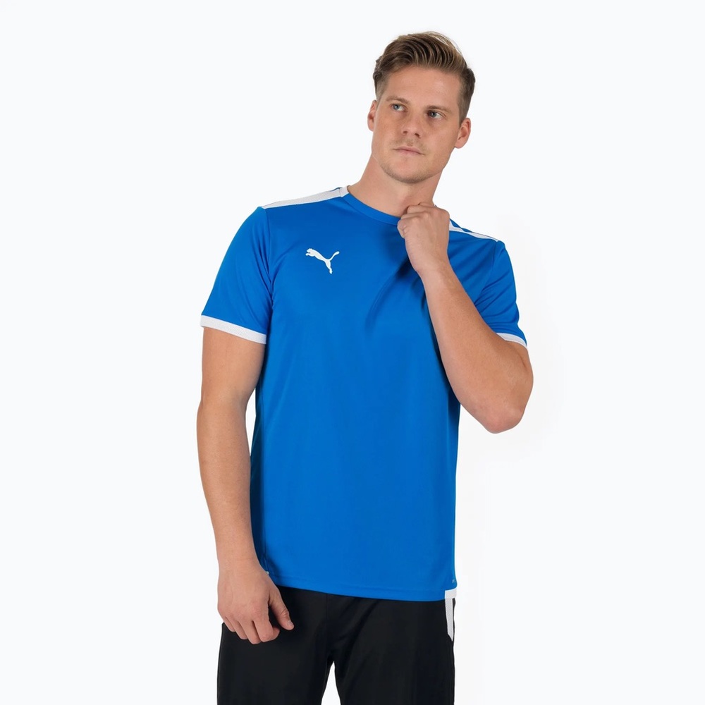 Men's football jersey PUMA Teamliga Jersey blue size XL